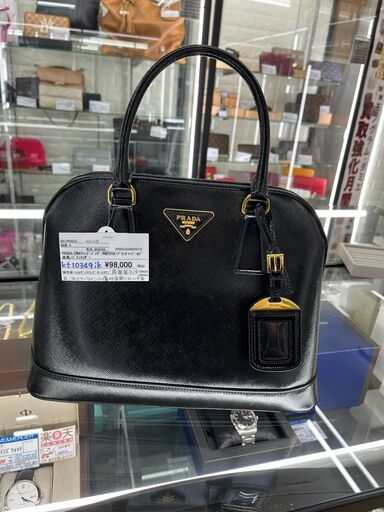 PRADA　2WAYハンドバック　BN2558　パテントレザー　IKD-475