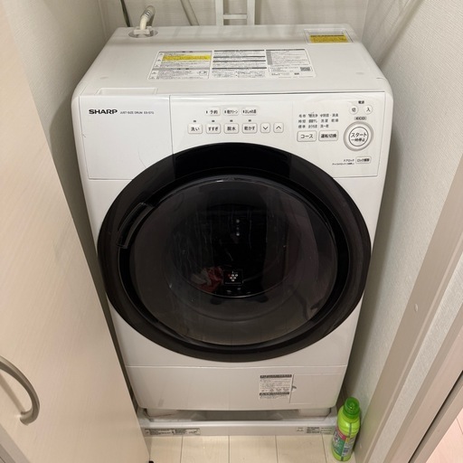 シャープ　SHARPドラム式電気洗濯乾燥機 ES-S7G-WR 2022年製