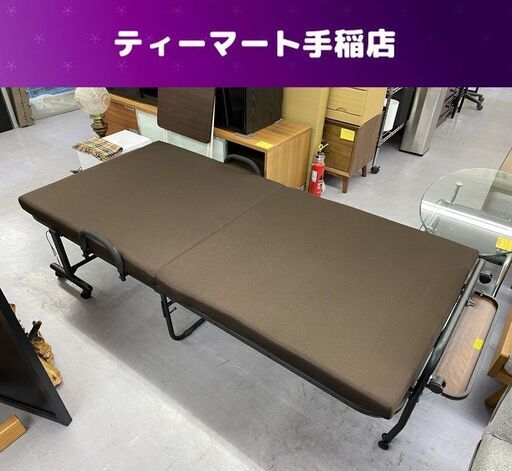 折りたたみベッド リクライニング機能付き シングル DCM-FBTH-S DCM メッシュ 幅２１６×奥行き１０５×高さ５５．５ｃｍ 折りたたみ ベッド