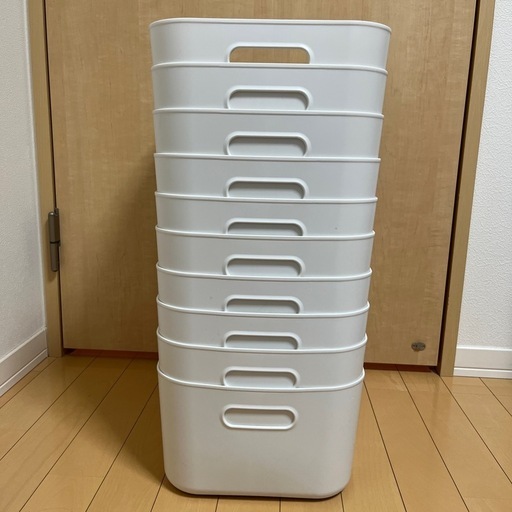 【美品】無印　やわらかポリエチレンケース・中　10個セット