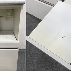 NITORI/ニトリ キッチンボード アルミナ2 140KB WH 幅140 ホワイト 中古家具 店頭引取歓迎 R8749