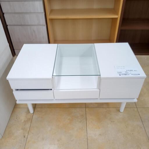 ★ジモティ割あり★  ドレッサーテーブル 白 W90.5×D45×H45 クリーニング済み OJ5985
