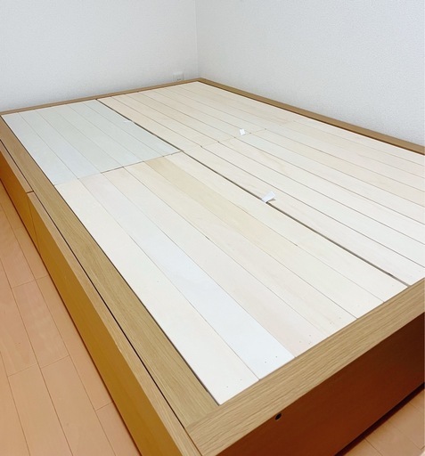 【解体完了】無印良品　収納ベッド・セミダブル・オーク材