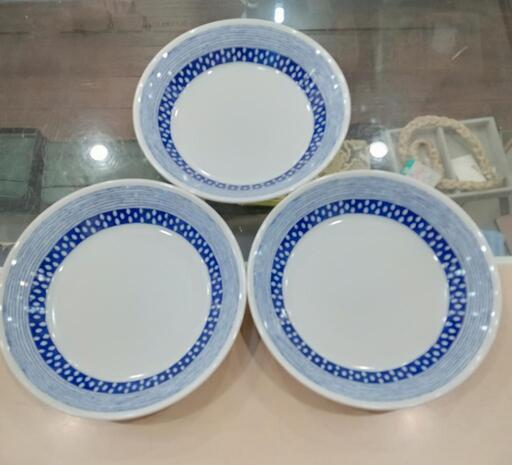 ★【美濃焼】新品❗中皿3枚セット  パスタ皿  キッチン用品  食器  北九州店舗店頭販売のみ