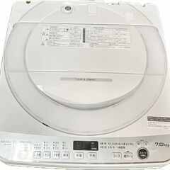 動作品 2022年製 2023年3月購入 7.0kg シャープ 全自動洗濯機 SHARP ES 