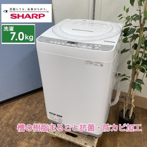 I365  SHARP 洗濯機（7.0㎏）20年製 ES-GE7D ⭐ 動作確認済 ⭐ クリーニング済