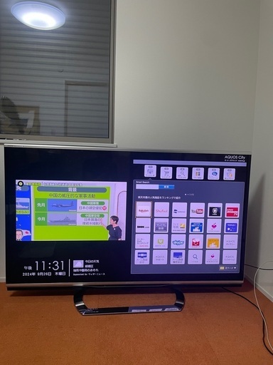 SHARP AQUOS 60V型 液晶テレビ 3D機能搭載2.1chシステム内蔵