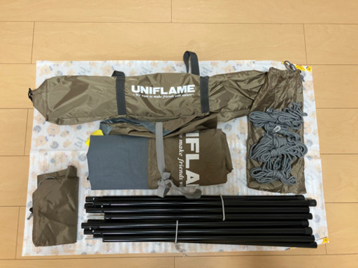 タープ　レボタープソロ　ポール付き
