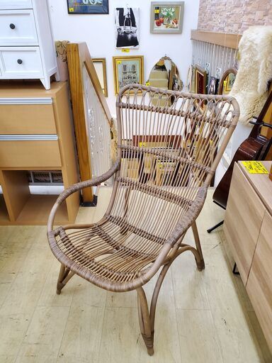 Sika Design／シカデザイン◇SEMPRE／センプレ◇ハンドメイド ラタン■幅65㎝×奥行77㎝×高さ97㎝■近隣配送無料 買取帝国 朝霞店