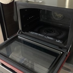 2021年式東芝オーブンレンジ角皿２枚、焼き網付き