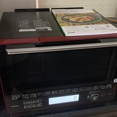 2021年式東芝オーブンレンジ角皿２枚、焼き網付き