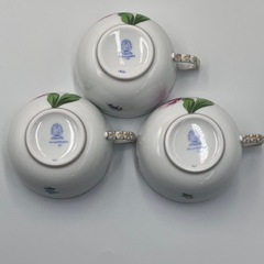 ヘレンド バコニーの春 カップ&ソーサー 3客セット HEHEREND 金彩 洋食