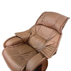 NO.1842 【在庫２】関家具 リクライニングチェア オットマン付き 椅子 家具 中古