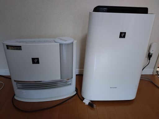 加湿セラミックファンヒーターと加湿空気清浄　セット