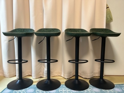 カウンターチェア 4脚セット