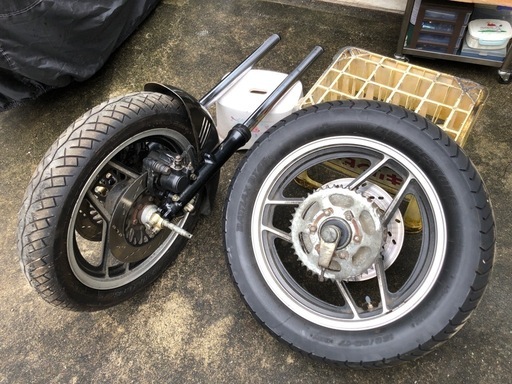 GSX750S 刀 2型 フロントフォーク 前後ホイール 750S2・カタナ