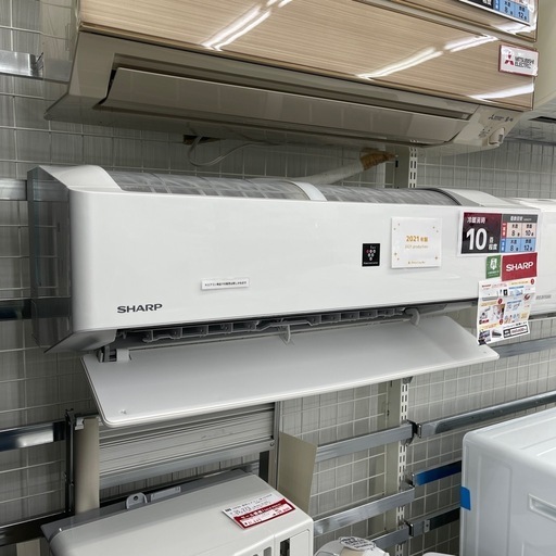 標準工事込み✨SHARP10畳程度用エアコン他にも家電いろいろあります