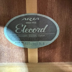 ARIA FET-380 BLS エレアコ コード ソフトケース 本 メトロノーム 付き