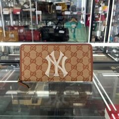 GUCCIxNY ラウンドファスナー長財布 ニューヨークヤンキース 547791