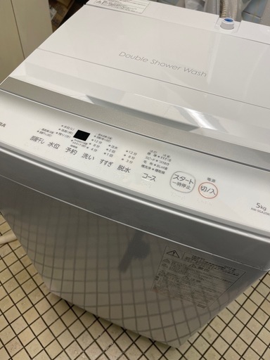 2023年　TOSHIBA 洗濯機　5キロ　極美品