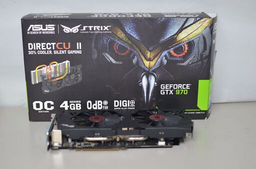 中古良品 ASUS STRIX-GTX970-DC2OC-4GD5 グラフィックカード確認済