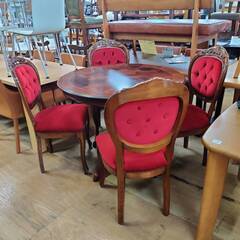 【愛品倶楽部柏店】ダイニング5点セット ロココ調 アンティーク・クラシック風