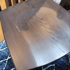 5点セット☆ニトリ　ダイニングテーブル　Jモード　無垢材　ダークブラウン