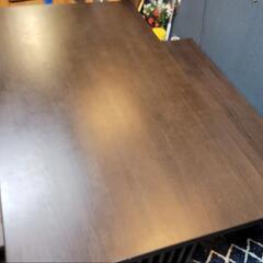 5点セット☆ニトリ　ダイニングテーブル　Jモード　無垢材　ダークブラウン