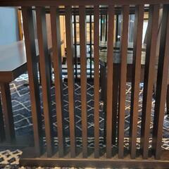 5点セット☆ニトリ　ダイニングテーブル　Jモード　無垢材　ダークブラウン