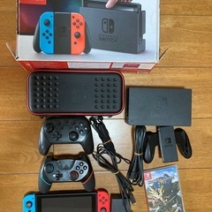 ゆうNintendo Switch 本体 青/赤 プロコン ソフト Nintendo Switch 本体 赤/青 プロコン、ソフト付き