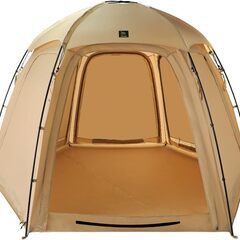 deerest テント シェルター＋メッシュ付きドアパネル4枚＋グランドシート 2回使用　