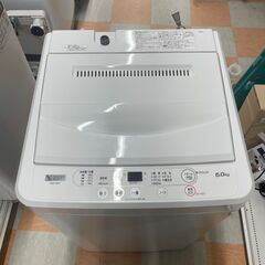 洗濯機 6.0kg ヤマダ YWM-T60H1 2023年製 W(幅)56.5×D(奥行き)53.4×H(高さ)89.0cm ※クリーニング済