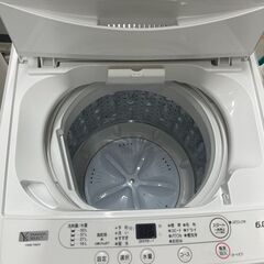 洗濯機 6.0kg ヤマダ YWM-T60H1 2023年製 W(幅)56.5×D(奥行き)53.4×H(高さ)89.0cm ※クリーニング済