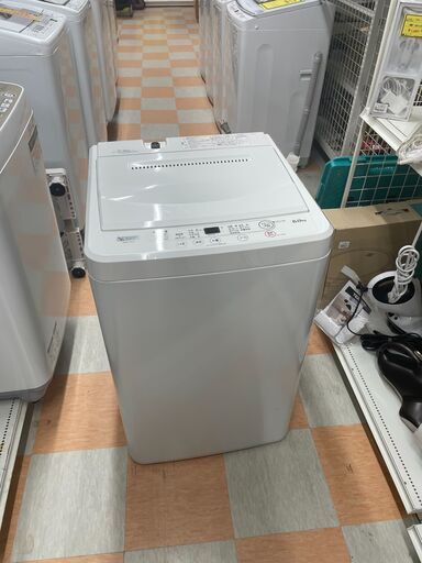 洗濯機 6.0kg ヤマダ YWM-T60H1 2023年製 W(幅)56.5×D(奥行き)53.4×H(高さ)89.0cm ※クリーニング済