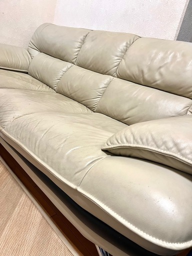 ニトリ　コーナーソファ　L字ソファ　ベージュ① ニトリ コーナーソファ ベージュ