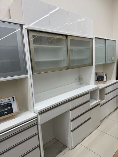 26176円 2面レンジボードNITORI ホワイト食器棚No.1132 - 食器棚 26176円 2面レンジボードNITORI ホワイト食器棚No.1132 - 食器棚