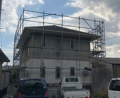 戸建住宅の足場施工