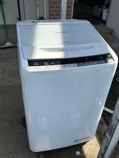 日立/HITACHI 全自動洗濯機 BW-V80A ビートウォッシュ 8kg ナイアガラビート洗浄 2016年