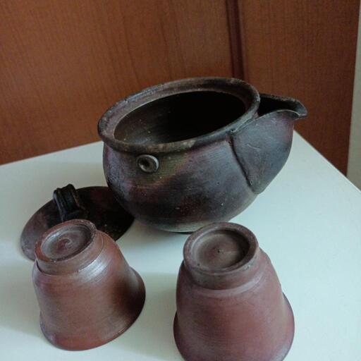 備前焼 煎茶器 宝瓶 湯冷まし 茶杯 共箱 備前焼 煎茶器 宝瓶 湯冷まし 茶杯 共箱 備前焼 煎茶器 宝瓶 湯冷まし