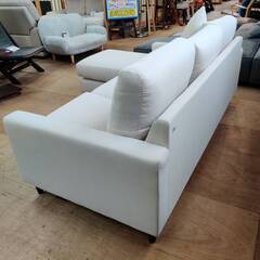 【愛品倶楽部柏店】NITORI (ニトリ) 布張りカウチソファ CS02 H-BE 組替え可能 脚を外せばロータイプにも!