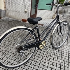 【27インチ自転車】外装6段変速　LEDオートライト付　チェーン新品❗️パンクしにくいアンチパンクタイヤ使用❗️若林自転車　浜大津店　SALE中❗️