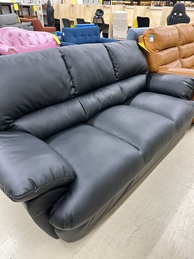 ジモティ来店特価!!　3人掛けソファー　ニトリ　ダークブラウン　　J-1021