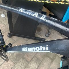 リサイクルショップどりーむ荒田店 No1476 クロスバイク　BIANCHI　ビアンキ　ROMAⅡ　ギア切り替え2×8段　シフターインジケーターカバー破損　走行問題なし