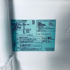 ID:re11073 ハイアール Haier 冷蔵庫 一人暮らし 中古 2023年製 2ドア 121L ブラック ファン式 右開き JR-NF121NJ  【リユース品：状態B】【送料無料】【設置費用無料】