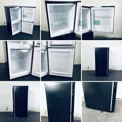 ID:re11073 ハイアール Haier 冷蔵庫 一人暮らし 中古 2023年製 2ドア 121L ブラック ファン式 右開き JR-NF121NJ  【リユース品：状態B】【送料無料】【設置費用無料】