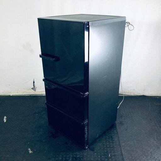 ID:rf00088 【自社配送エリア内限定】アクア AQUA 冷蔵庫 ファミリー 中古 2018年製 3ドア 238L ブラック ファン式 右開 AQR-SV24G(K)  【リユース品：状態B】【送料無料】【設置費用無料】