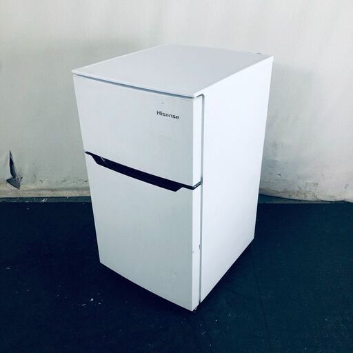 ID:rh31148 ハイセンス Hisense 冷蔵庫 一人暮らし 中古 2017年製 2ドア 93L ホワイト 直冷式 右開き HR-B95A  【リユース品：状態B】【送料無料】【設置費用無料】