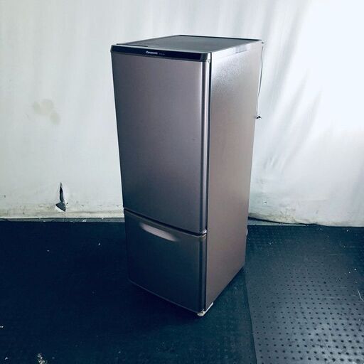 ID:rd24237 パナソニック Panasonic 冷蔵庫 一人暮らし 中古 2018年製 2ドア 168L ブラウン ファン式 右開き NR-B17AW-T  【リユース品：状態B】【送料無料】【設置費用無料】