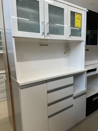 ジモティ来店特価!!　　食器棚　ホワイト　　　J-1029