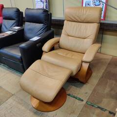 愛品倶楽部柏店】HJELLEGJERDE (イエリアーダ) 総本革パーソナルチェア